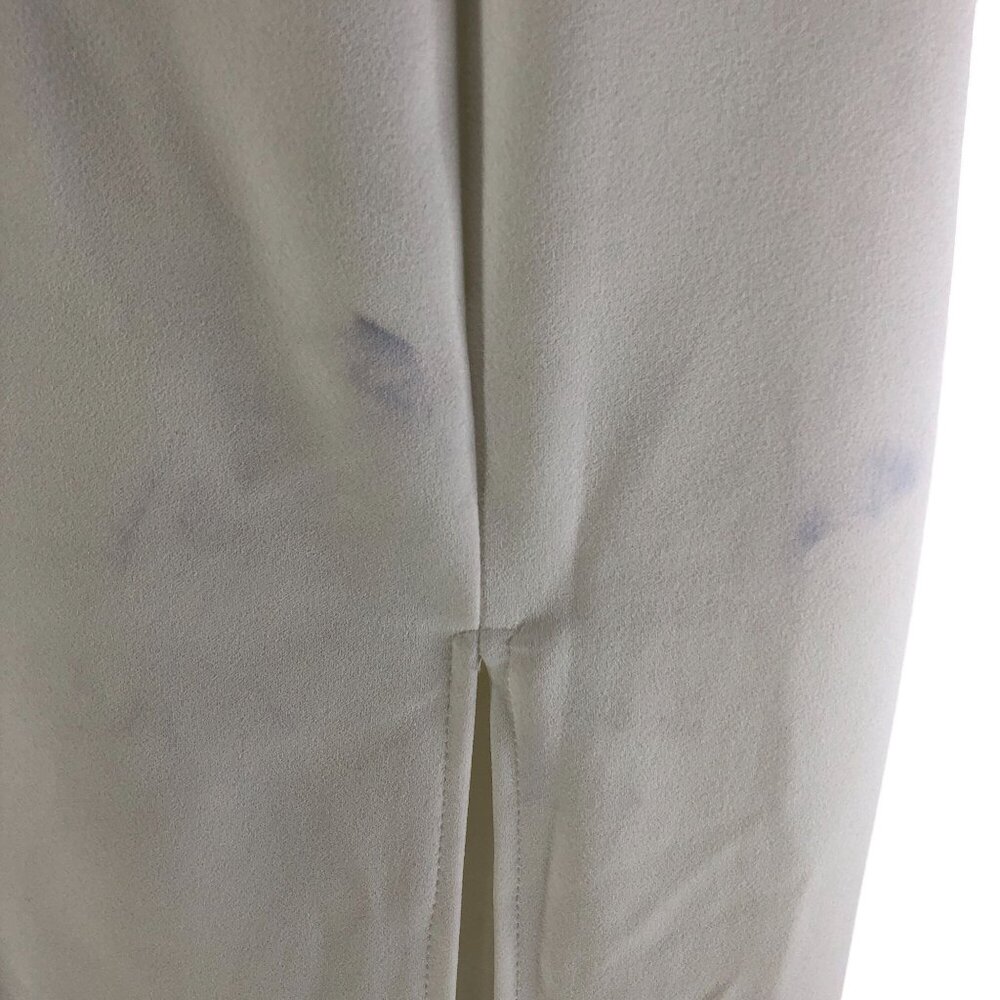 Lulus Magnificent Impression White Square Neck Short Sleeve Maxi Dress Slit S - Picture 2 of 10
